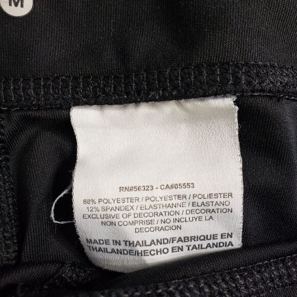 Nike Dri-Fit Womens Capri Pants Medium 8-10 Black Purple Workout Athletic 339512 - Picture 11 of 12